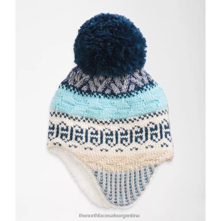 FFV045106 gris The North Face gorro de bebé con orejeras Fair Isle