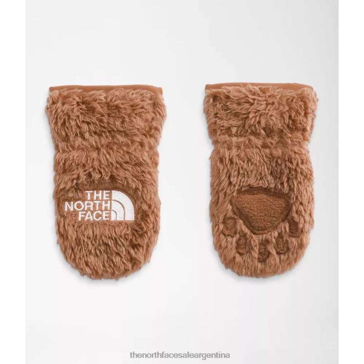 FFV045794 marrón tostado The North Face manoplas de oso bebé suave oso