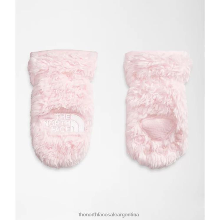 FFV045795 rosa purísimo The North Face manoplas de oso bebé suave oso