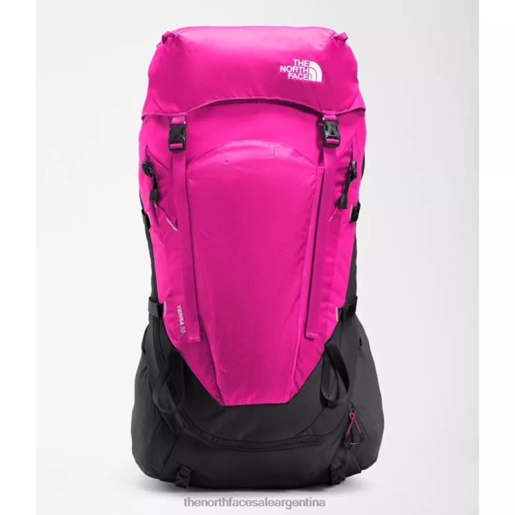 FFV043250 rosa-negro The North Face pack 55 terra juvenil negro rosa