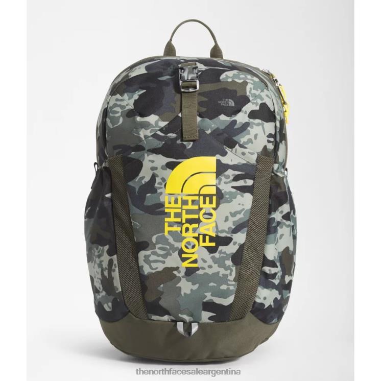 FFV043716 verde pardo The North Face mini mochila de reconocimiento juvenil