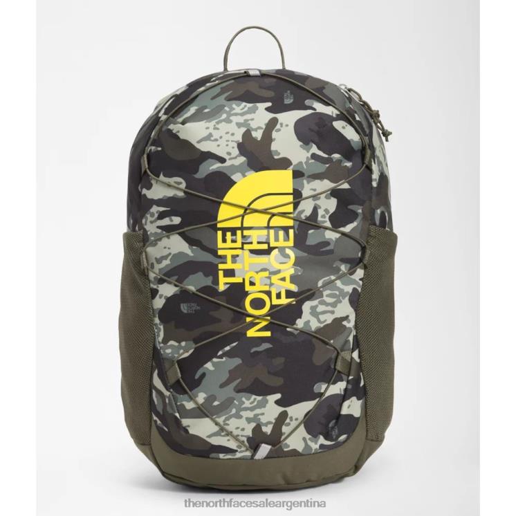 FFV043720 verde pardo The North Face mochila de bufón de la corte juvenil