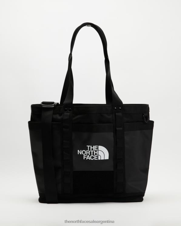 FFV046907 blanco negro The North Face explorar bolso utilitario