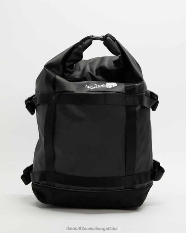 FFV047016 negro The North Face paquete de viajero con tapa enrollable