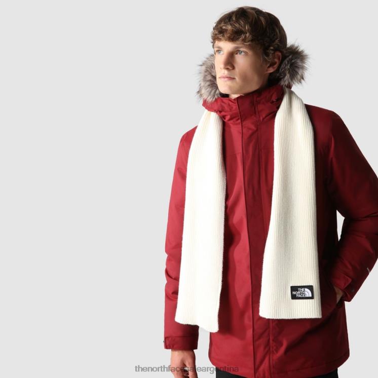 FFV041551 blanco The North Face bufanda con logo tnf