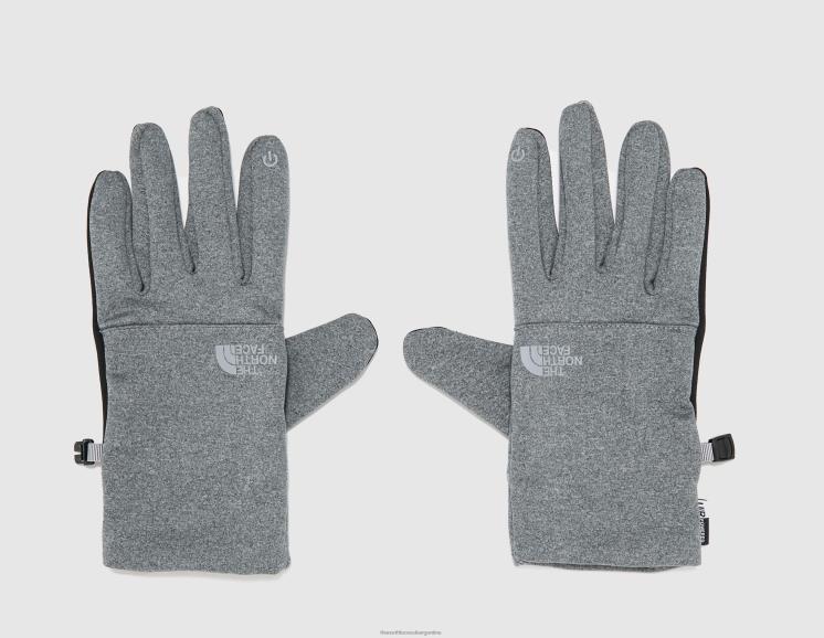 FFV046753 gris The North Face guantes reciclados etip nuevos