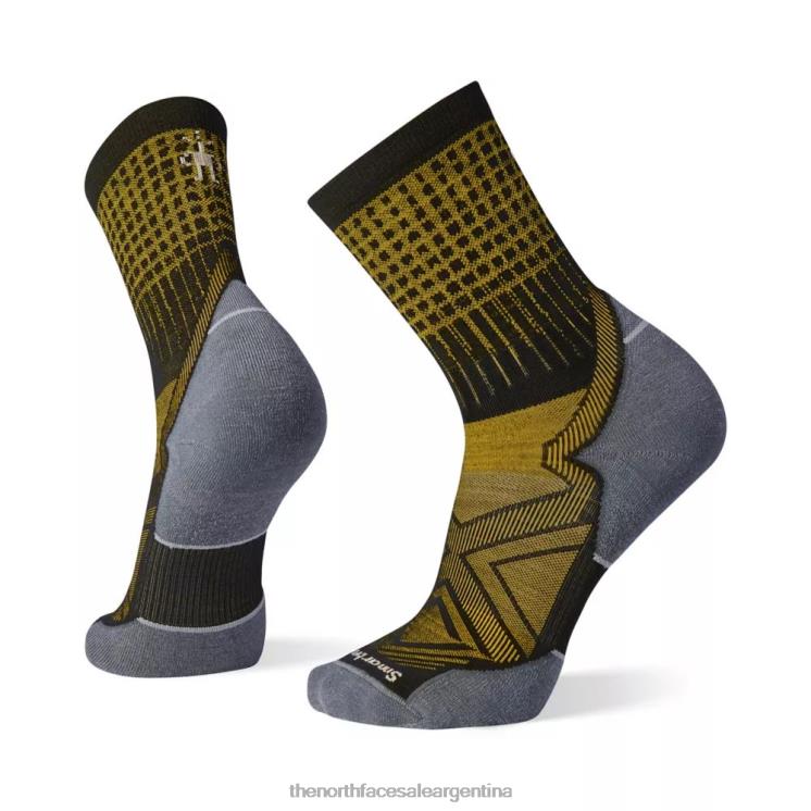 FFV046280 negro The North Face calcetines de media caña con patrón acolchado dirigido a correr