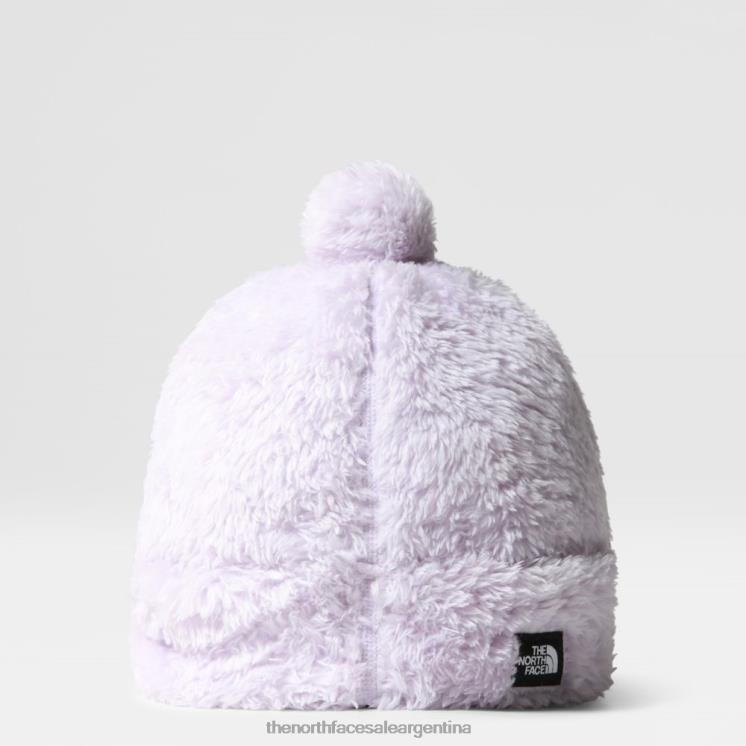 FFV041543 niebla de lavanda The North Face gorro juvenil suave oso