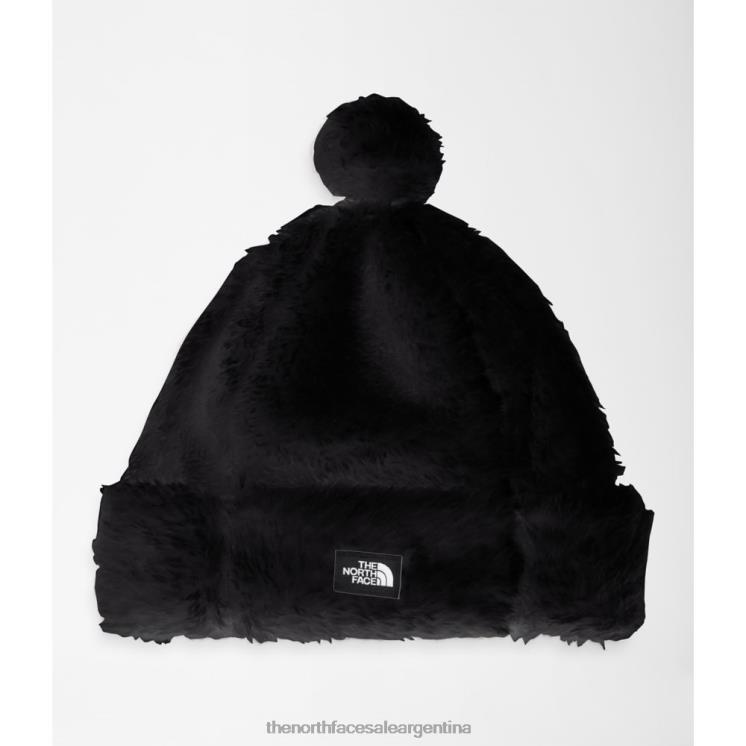 FFV045102 negro The North Face gorro de oso suave para niños