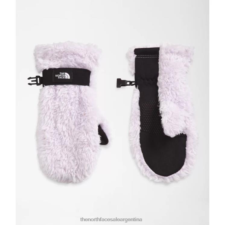 FFV045765 niebla de lavanda The North Face guantes de oso suave para niños
