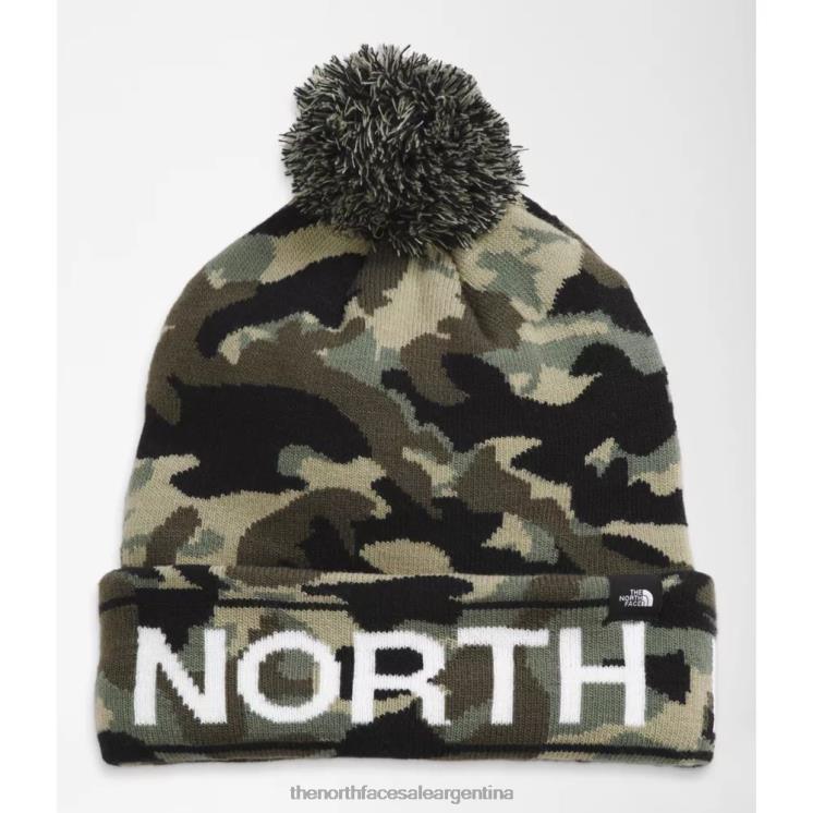 FFV045773 verde pardo The North Face tuke de esquí para niños