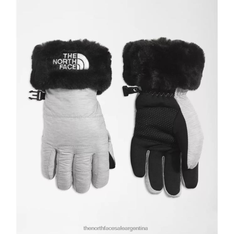 FFV045802 gris The North Face guantes de remolino mossbud para niños