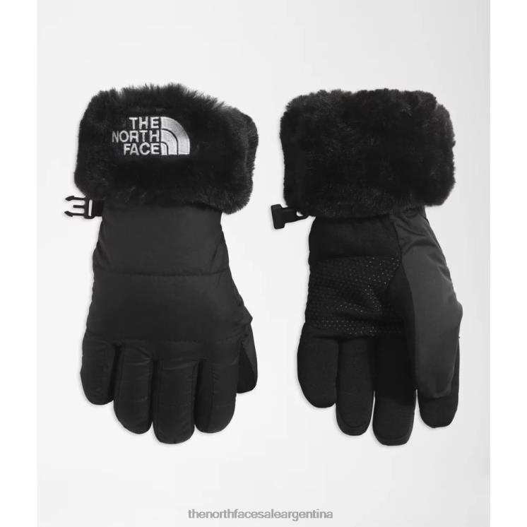 FFV045803 negro The North Face guantes de remolino mossbud para niños