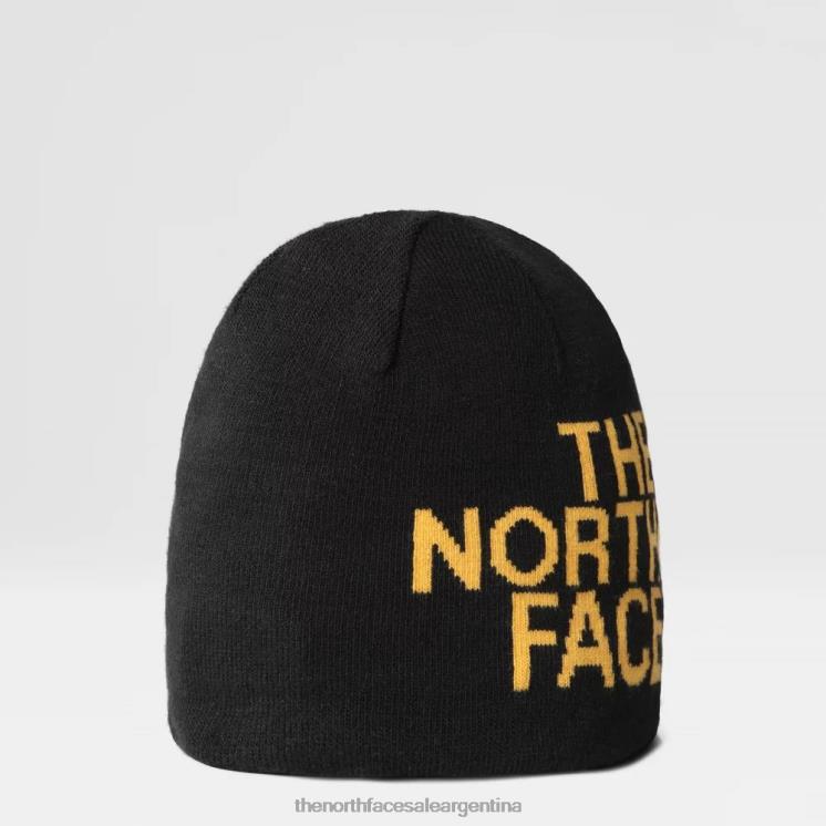 FFV042354 negro The North Face gorro reversible con pancarta tnf