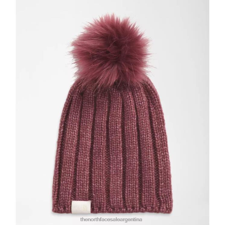 FFV043780 jengibre The North Face gorro con pompón oh mega city para mujer