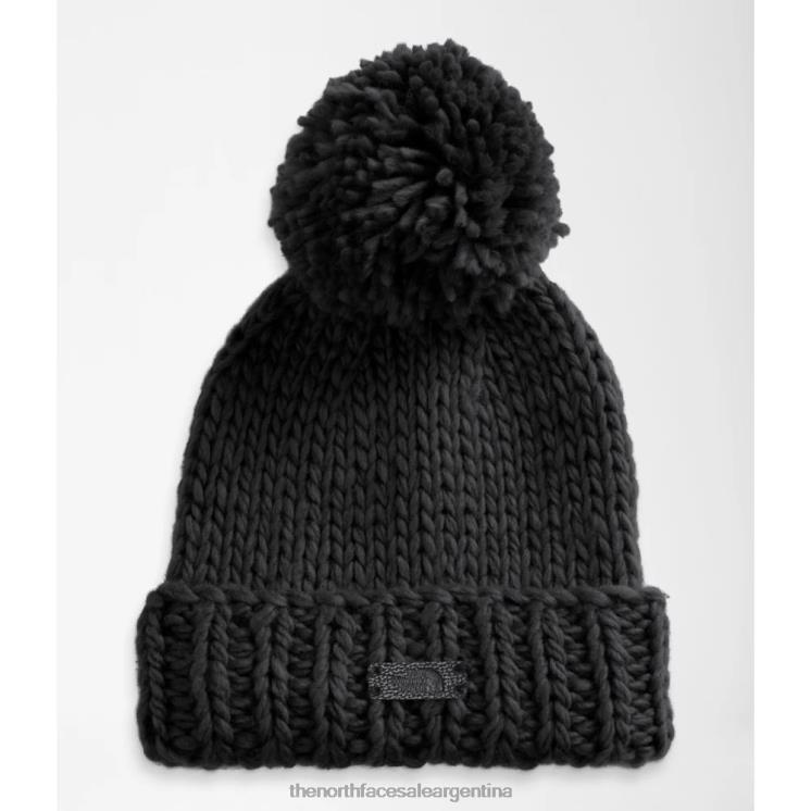 FFV043791 negro The North Face gorro más acogedor de la ciudad para mujer