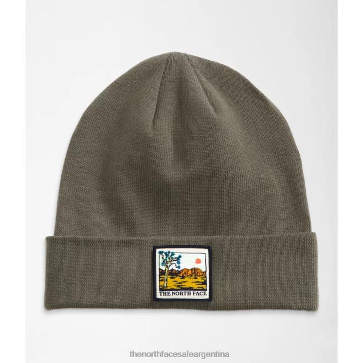 FFV043911 tomillo The North Face gorro con bordado de paisaje terrestre