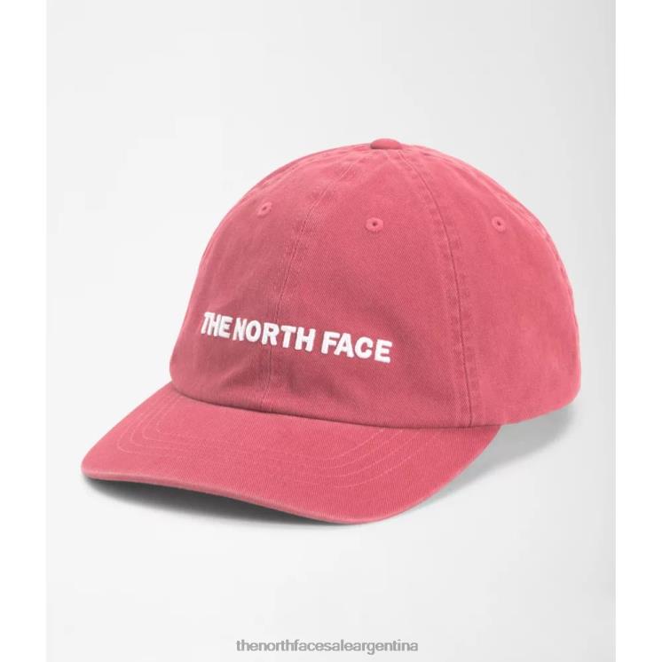 FFV043994 rosa pizarra The North Face gorra con bordado horizontal