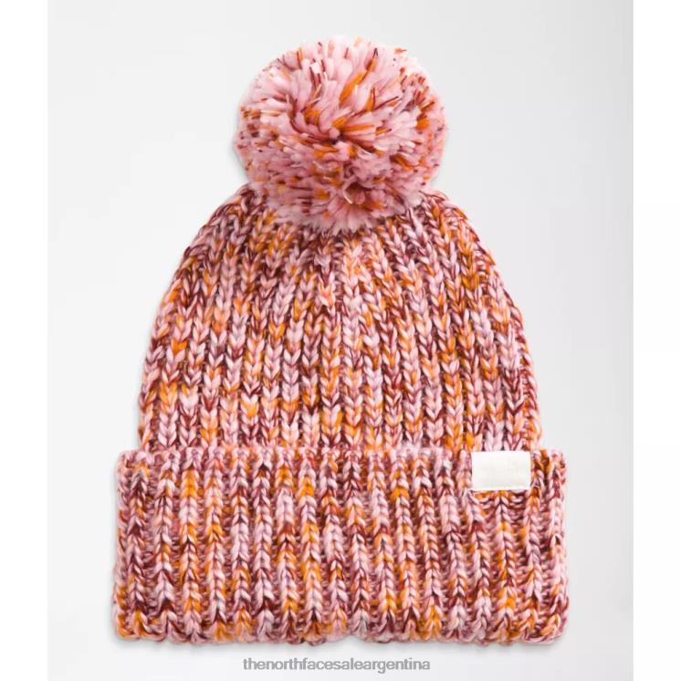 FFV045063 camafeo rosa The North Face gorro grueso y acogedor