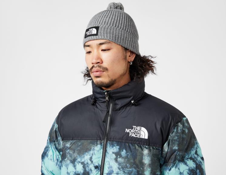 FFV046739 gris The North Face gorro tnf box con pompón