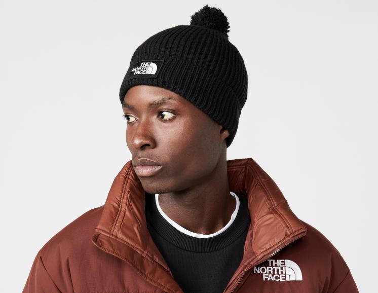 FFV046750 negro The North Face gorro tnf box con pompón