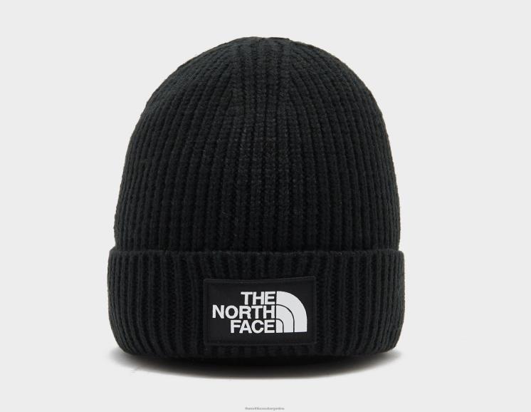 FFV046763 negro The North Face gorro con logo