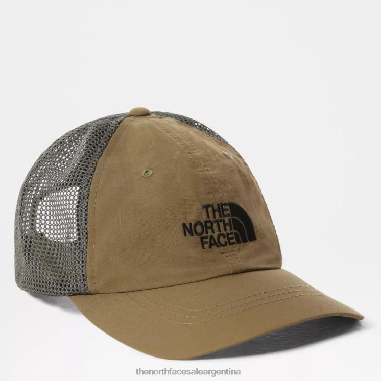 FFV04920 oliva militar The North Face gorra de malla horizonte