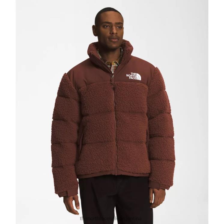 FFV043849 roble oscuro The North Face chaqueta nuptse de pelo alto para hombre