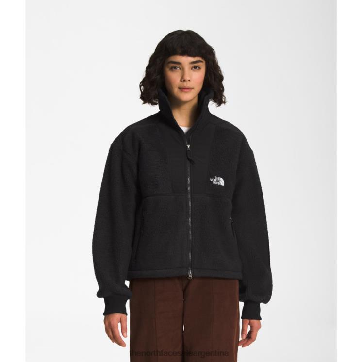 FFV045617 negro The North Face chaqueta denali de pelo alto 94 para mujer