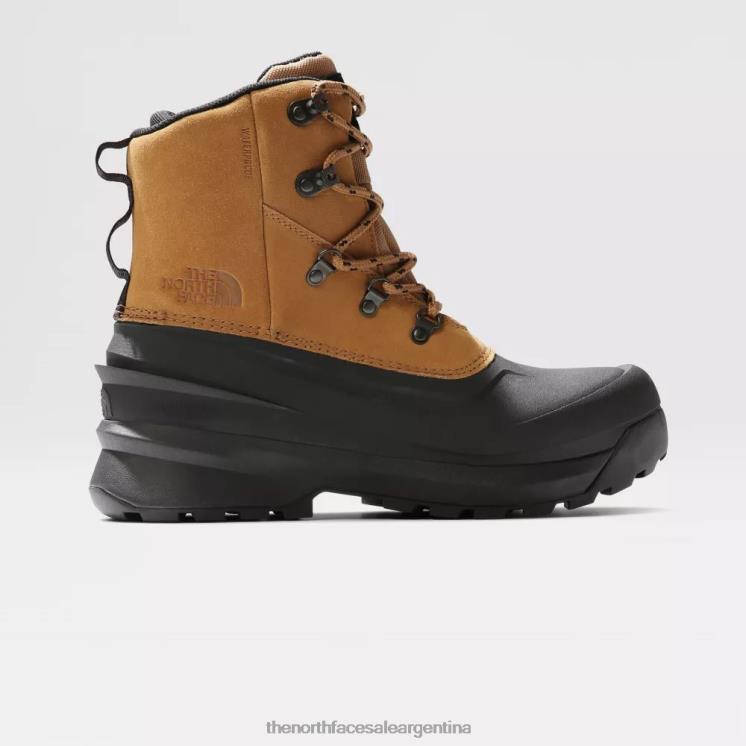 FFV041385 marrón utilitario The North Face botas de montaña impermeables con encaje chilkat v para hombre