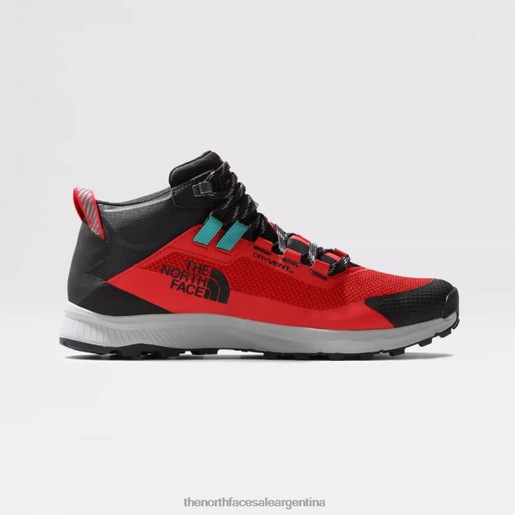 FFV041405 negro-rojo The North Face botas de montaña impermeables cragstone negro rojo hombre