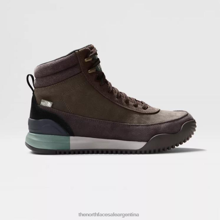FFV04654 café marrón The North Face botas de calle de cuero berkeley iii para hombre