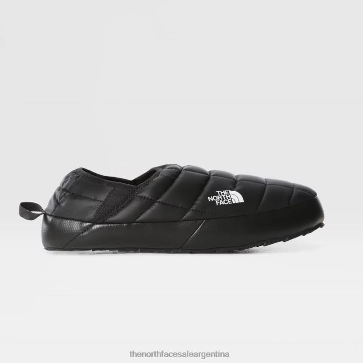 FFV04221 blanco negro The North Face Mulas de invierno con tracción Thermoball V para hombre en blanco y negro