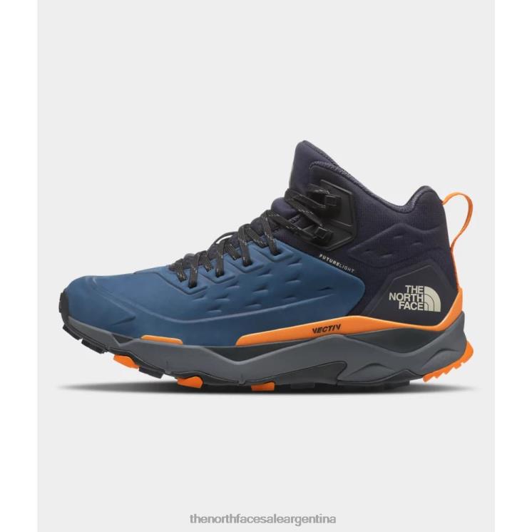 FFV044027 azul sombreado The North Face botas de cuero vectiv exploras mid Futurelight para hombre