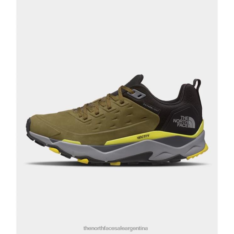 FFV044039 oliva militar The North Face zapatos de cuero vectiv exploras Futurelight para hombre