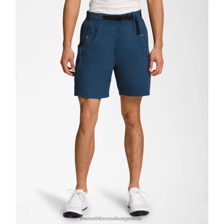 FFV044650 azul sombreado The North Face pantalones cortos cargo ripstop para hombre
