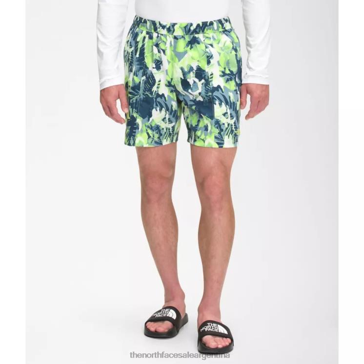 FFV044990 verde tropical The North Face pantalones cortos sin cordones clase v estampados para hombres