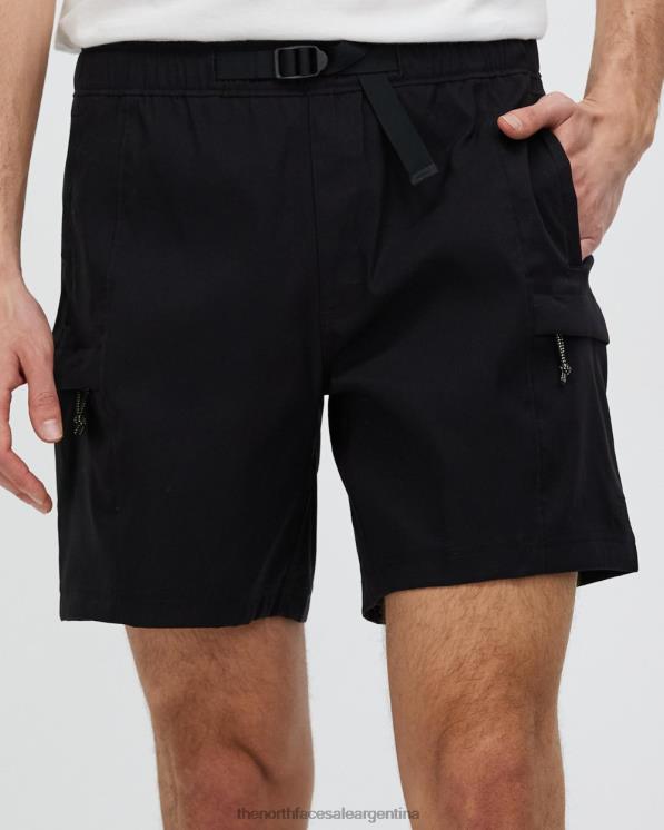 FFV047219 negro The North Face pantalones cortos de 7 pulgadas con cinturón clase v