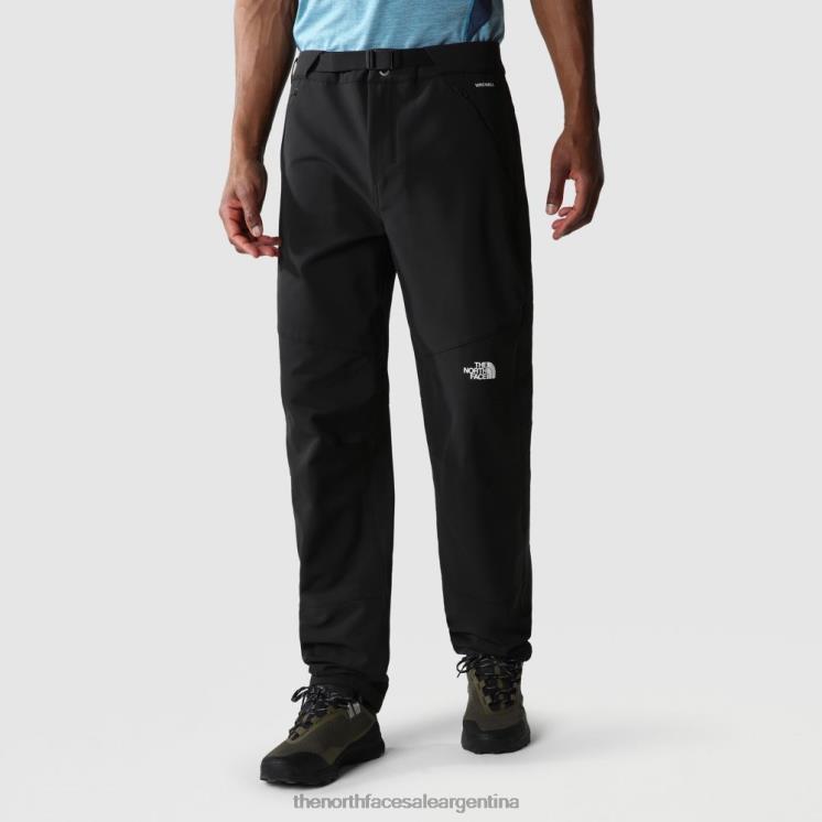 FFV042072 negro The North Face pantalones cónicos regulares diablo hombre