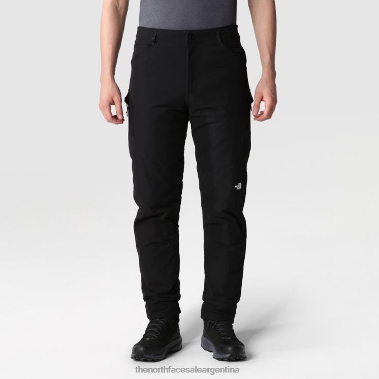 FFV042114 negro The North Face pantalones cargo cónicos regulares de exploración de invierno para hombre