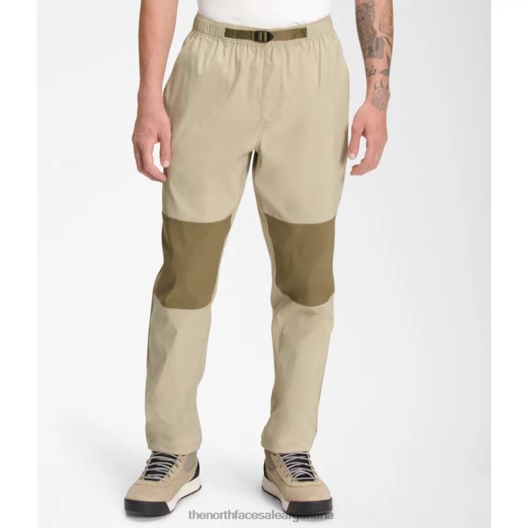 FFV043852 sarga beige The North Face pantalones con cinturón clase v para hombre