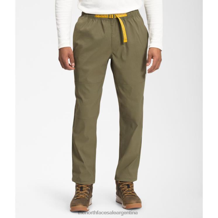 FFV043853 verde oliva The North Face pantalones con cinturón clase v para hombre