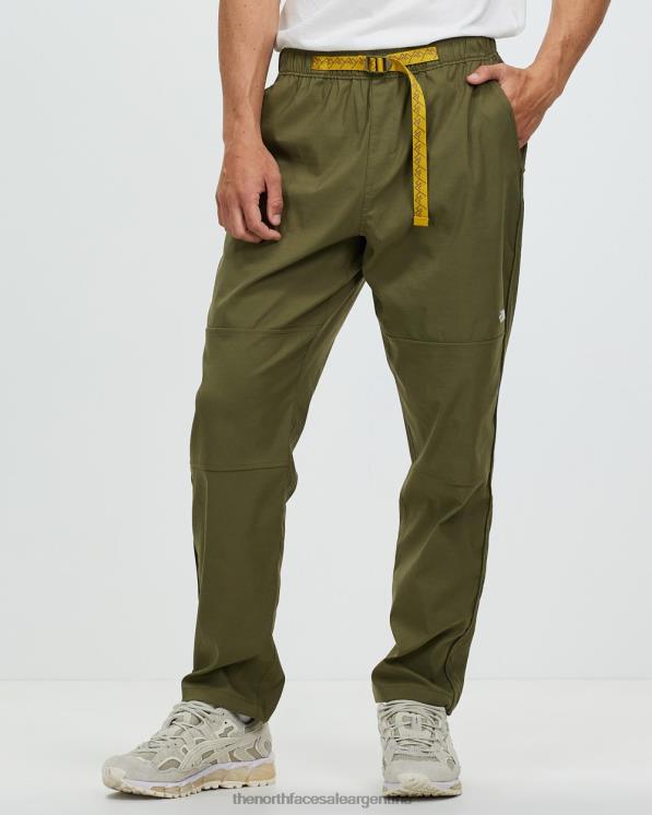 FFV047300 aceituna quemada The North Face pantalones con cinturón clase v