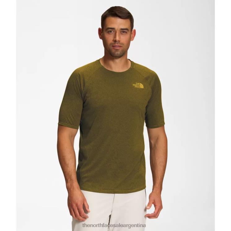 FFV044405 oro mineral The North Face tripulación de manga corta de pino grande para hombres