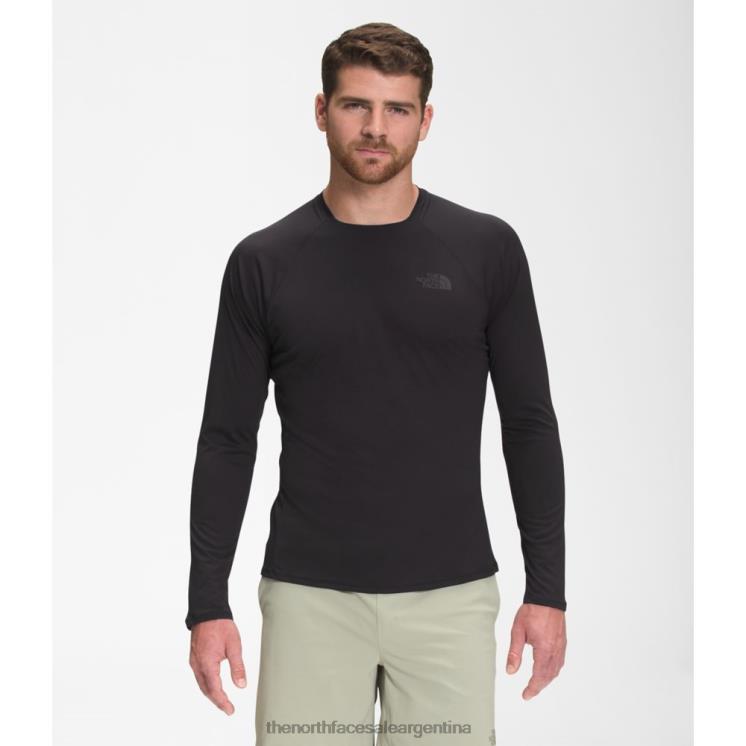 FFV044417 negro The North Face tripulación de manga larga de pino grande para hombres