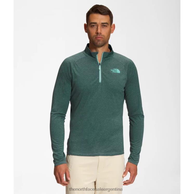 FFV046180 lavabo azul The North Face cremallera de pino grande para hombre