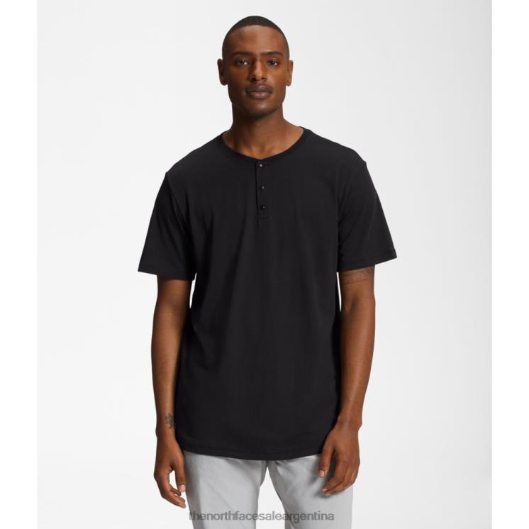FFV046211 negro The North Face henley de manga corta para hombre terreno
