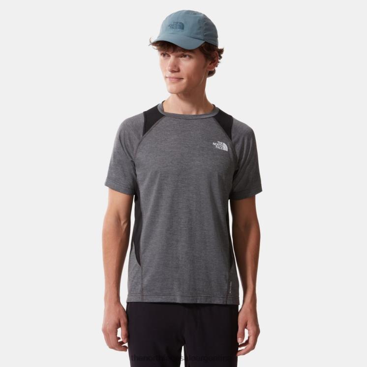 FFV041243 gris The North Face camiseta deportiva para hombre al aire libre glaciar