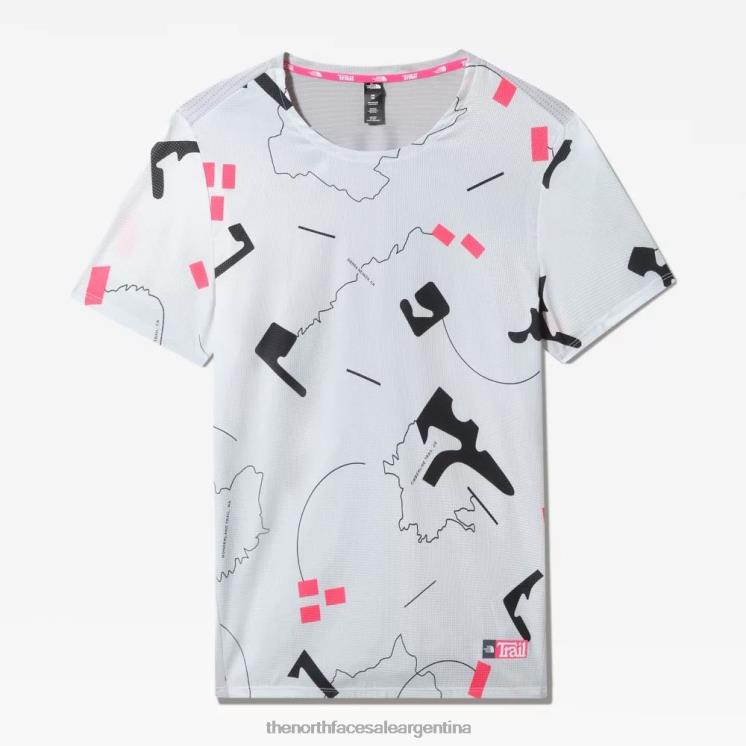 FFV041454 blanco The North Face camiseta con estampado de amanecer para hombre