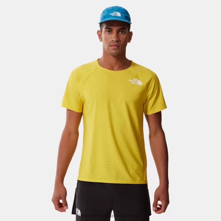 FFV041458 amarillo ácido The North Face camiseta sin peso de la serie de vuelo para hombre